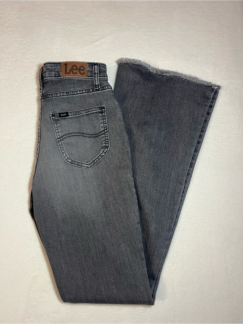 Lee Women's Gray Flare Jeans - High-Rise Flared